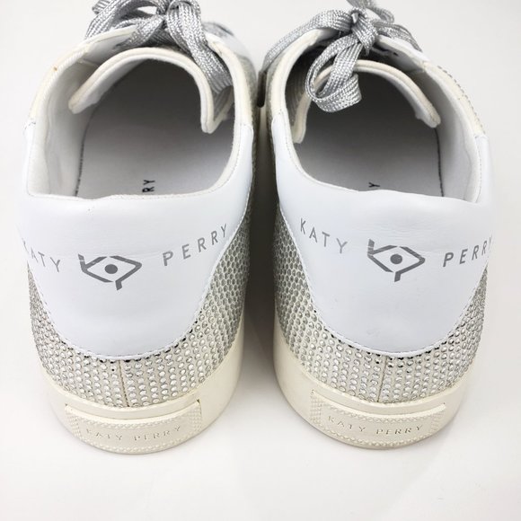 Katy Perry Women Rizzo Crystal Stones Lace-Up Sparkly Sneakers US 9.5 EU40 - Picture 4 of 9